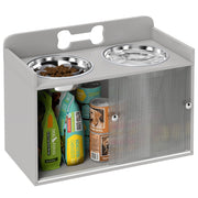 Scarpiera con dispenser e ripostiglio ¨C zephmum ¨C grigio 88x45x120