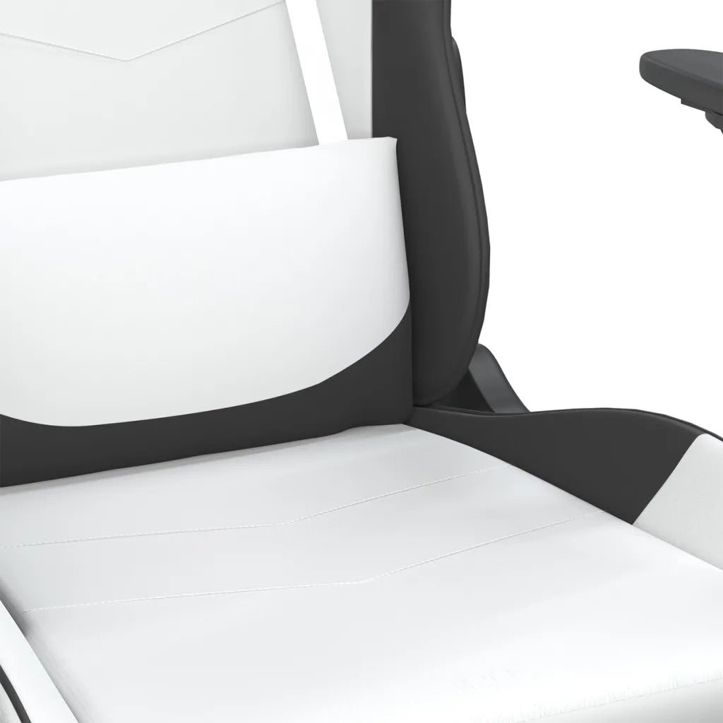 Sedia da Gaming | Sedia da e-sports Bianco e Nero in Similpelle