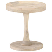 Tavolino di Servizio Ã˜40x45 cm in Legno Massello di Mango cod mxl 29807