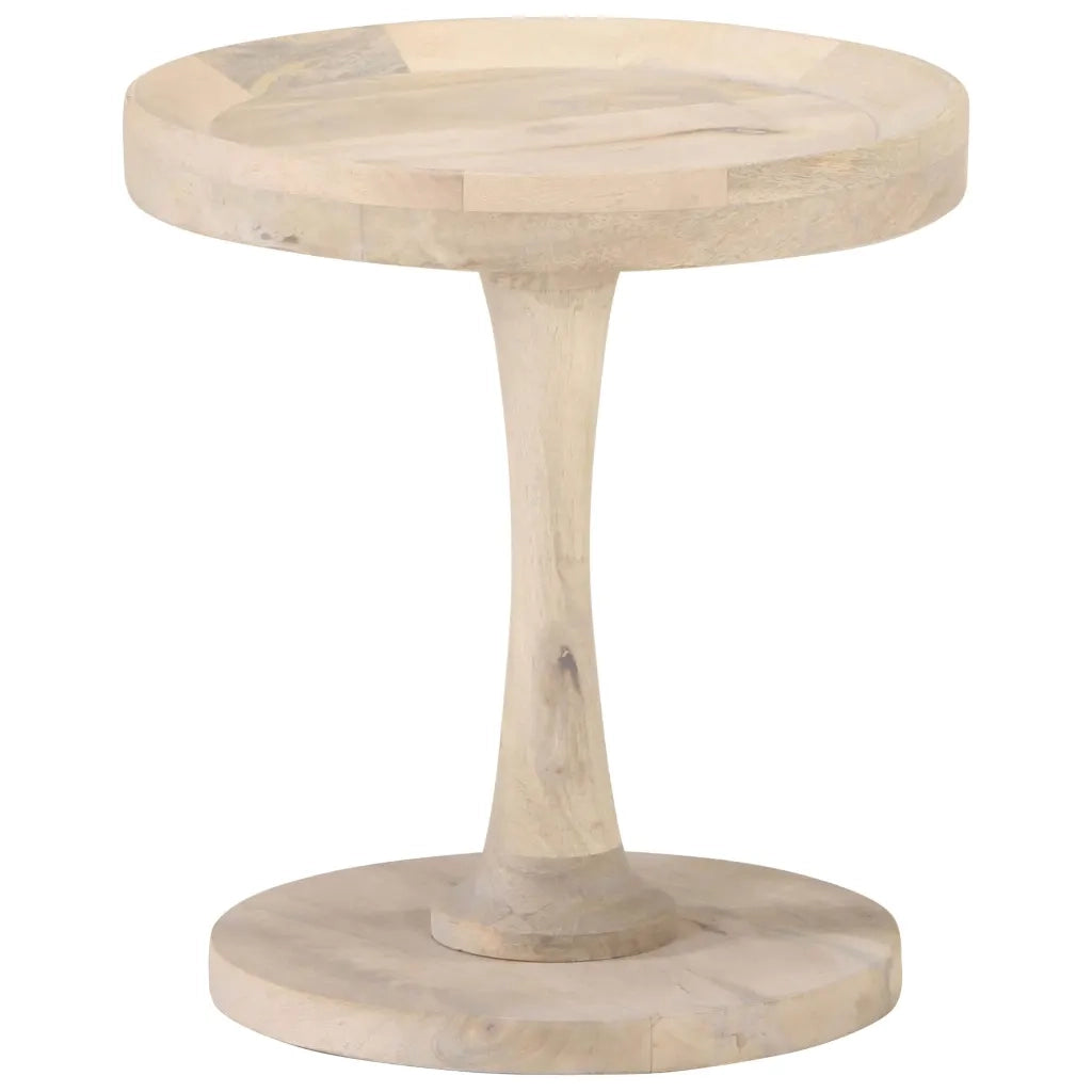 Tavolino di Servizio Ã˜40x45 cm in Legno Massello di Mango cod mxl 29807