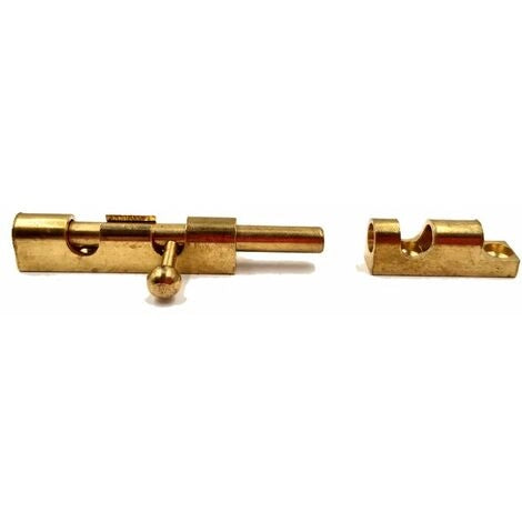 CATENACCIO A CANNONE TONDO IN OTTONE 100 mm - Ottone nichelato