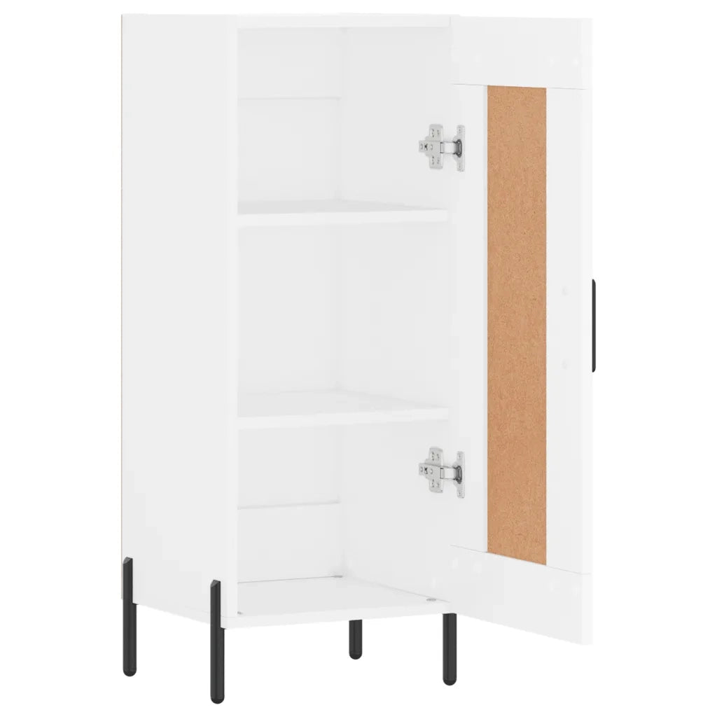 Credenza | Madia | Buffet da pranzo | Armadio da pranzo Bianca 34,5x34x90 cm in Legno Multistrato