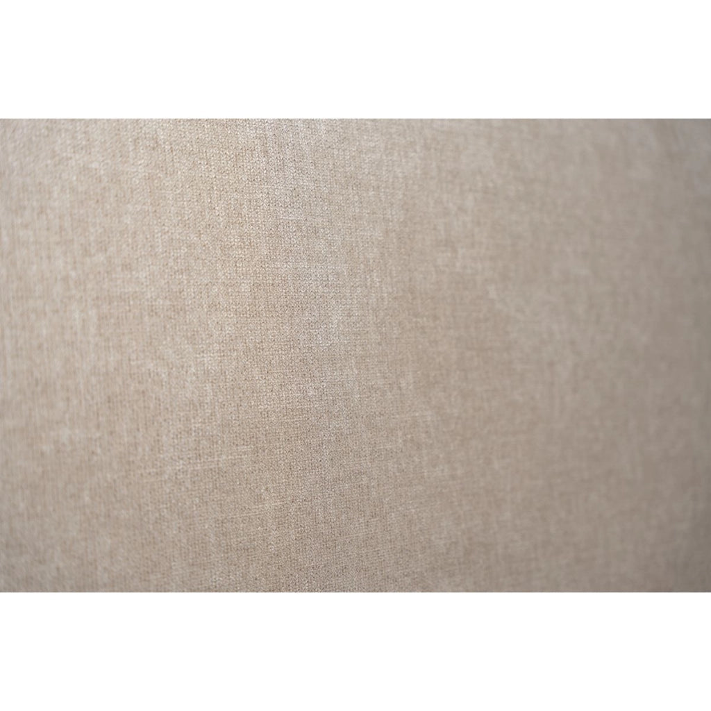 Testiera in tessuto natté beige marrone liscio L135 cm