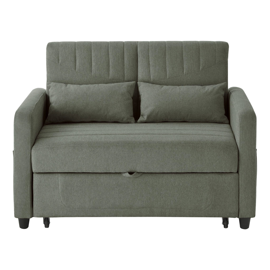 Divano Letto 2 Posti Estraibile ¨C Xylo ¨C Tessuto Cotone Lino