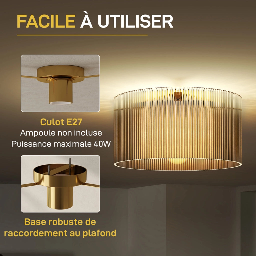 Lampadario LED 40W E27 ¨C zephmum ¨C trasparente
