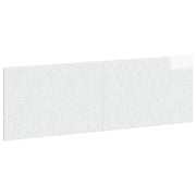 Testiera da Muro DELFT Bianco Lucido Legno ingegnerizzato 897169