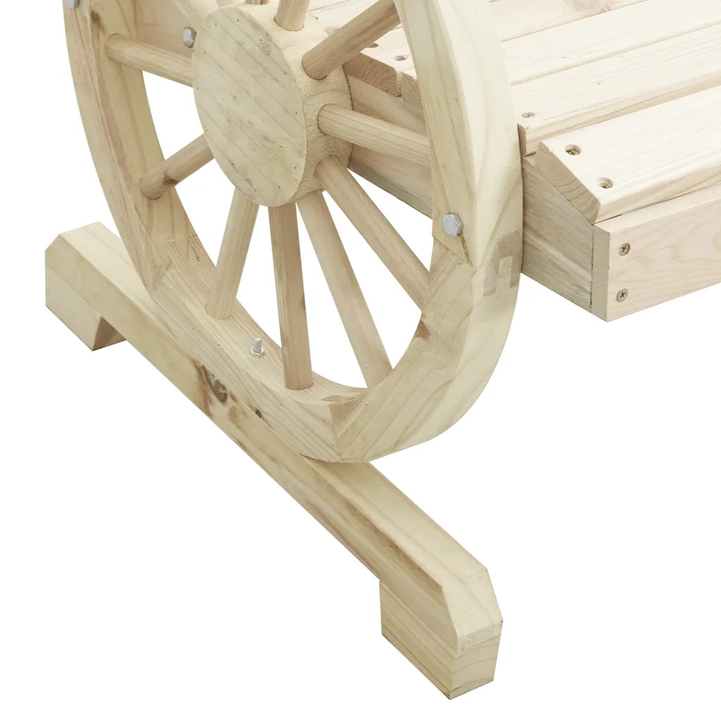 Sedia da Giardino Adirondack 2 Posti in Legno Massello di Abete CFW7413104
