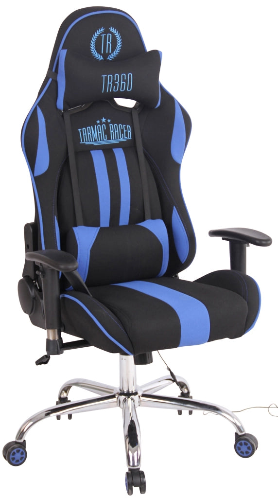 Sedia Ufficio Massaggiante Limit XM In Tessuto Nero/blu