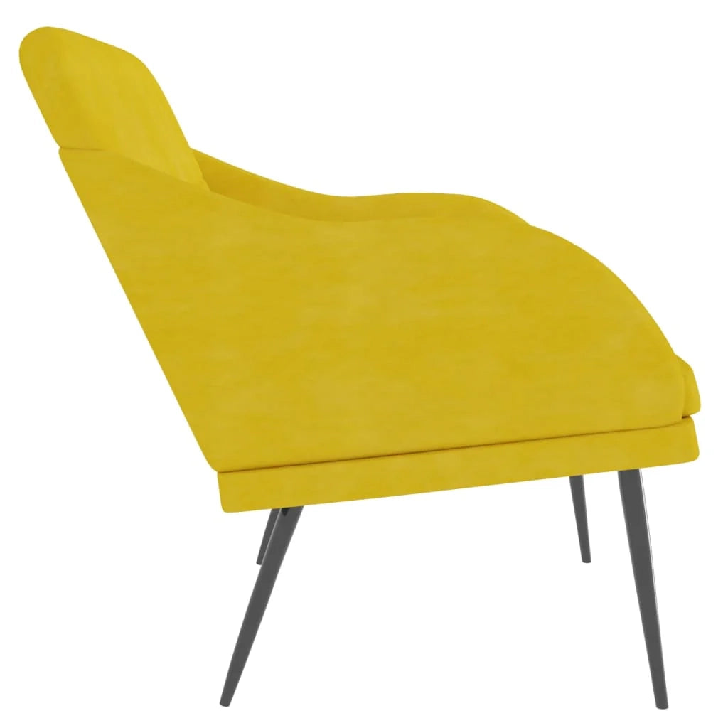 Panca/panca 110 x 76 x 80 cm velluto giallo 02_0010511