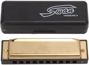 Armonica a chiave C - Qualità eccellente - Oro - 10 fori - 20 note - Adatto per principianti e bambini