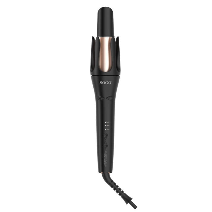 Arricciacapelli automatico rotante 32mm con funzione ionica, 3 temperature 170-210°C e riscaldamento rapido - Sogo