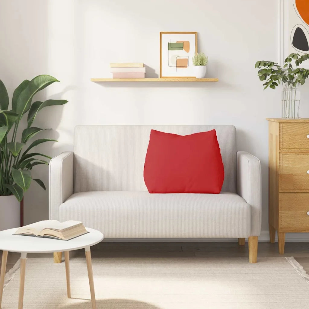 Cuscino per Schiena | Cuscino dorsale Rosso 60 x 20 x 50 cm Tessuto