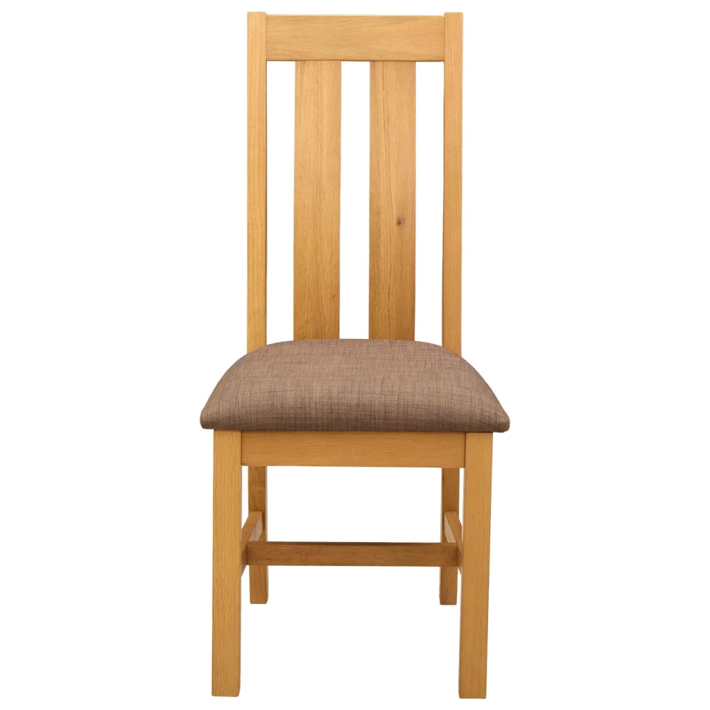 Sedia da pranzo 2 pcs Legno di Quercia Massello Grigio 42039158
