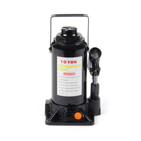 Cric a bottiglia da 10 t abbassamento lento 205-390 mm Martinetto idraulico