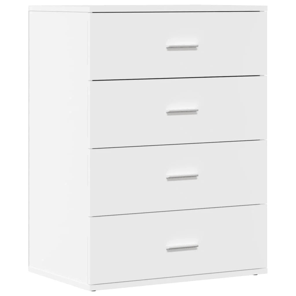 Buffet credenza cassettiera armadio mobile contenitore organizer per cucina soggiorno salotto 60 x 39 x 80 cm legno ingegnerizzato bianco 02_0030376