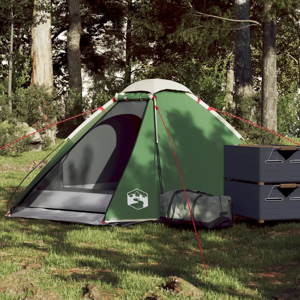 Tenda da Campeggio a Cupola per 2 Persone-Tenda per Escursionismo Verde Impermeabile 282681