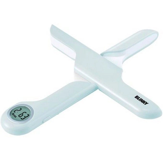 Blinky Mina Bilancia Elettronica da Cucina Pieghevole Portata 5 Kg Divisione 1 g Funzione Tara Auto-off colore Bianco