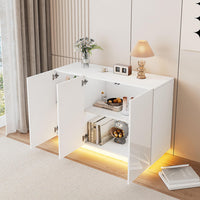 Credenza ingresso - Xylo - 120x40x75cm LED bianco