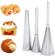 Set di decorazione per torte in acciaio inossidabile Plus con set di punte per manichette lunghe