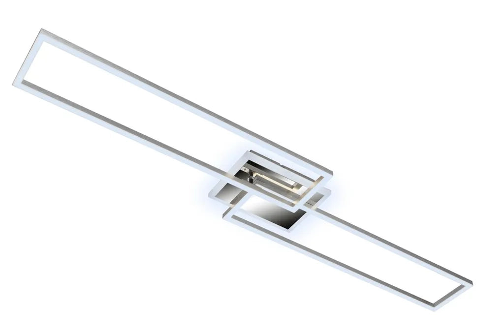 Lampada da soffitto a LED CCT Dimmerabile Telecomando 40W argento metallo Briloner