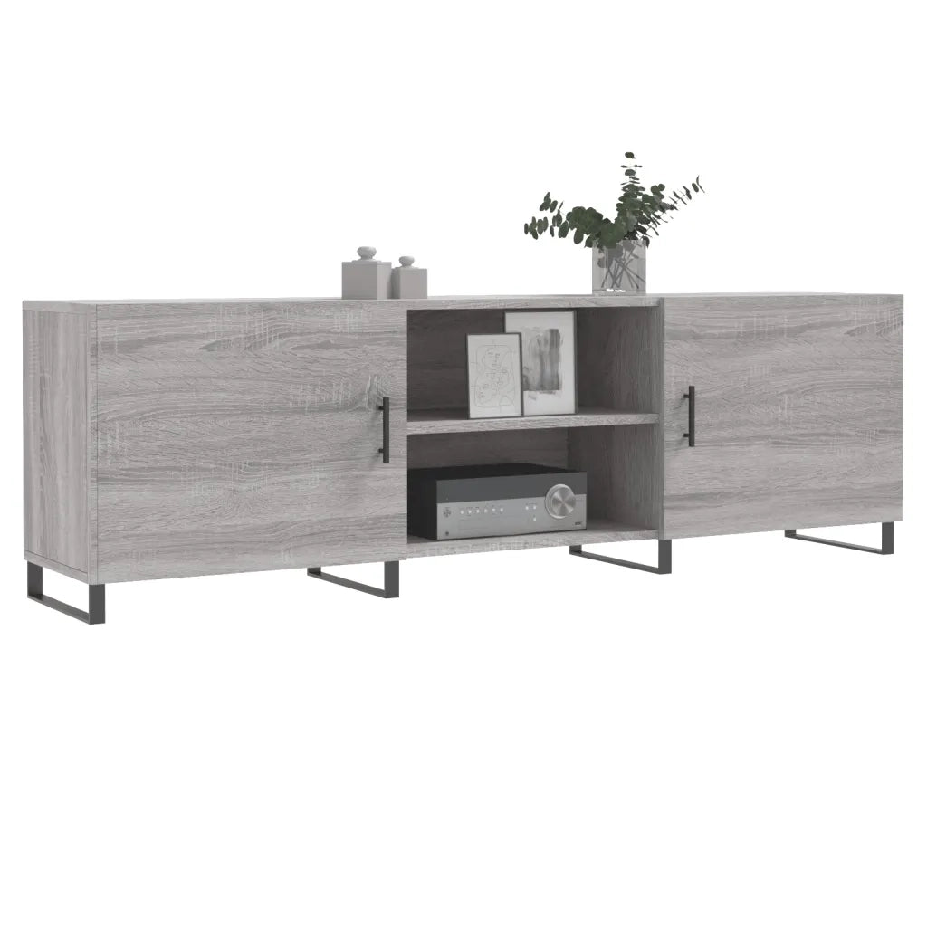 Mobile Porta TV Grigio Sonoma 150x30x50 cm in Legno Multistrato 829122
