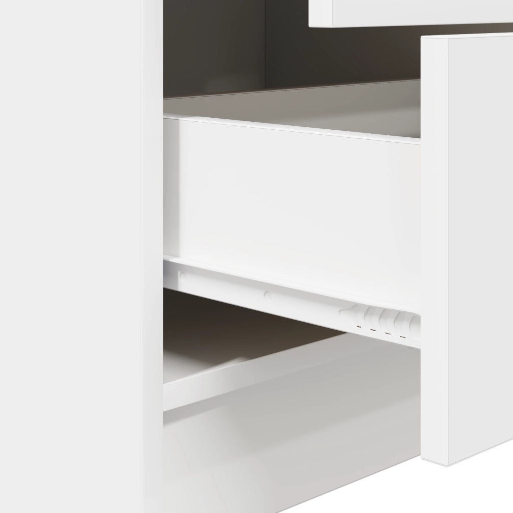 Scrivania con Storage Bianca Legno ingegnerizzato