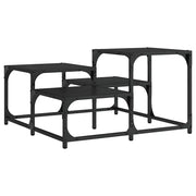 Tavolino da salotto | Tavolino da caff¨¨ | Tavolino da Soggiorno Nero 68x68x40 cm in Legno Multistrato