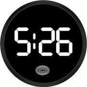 Orologio digitale per abbinamento al cruscotto, orologio per auto, display a LED, orologio per auto touchscreen, con illuminazione nero-bianca.