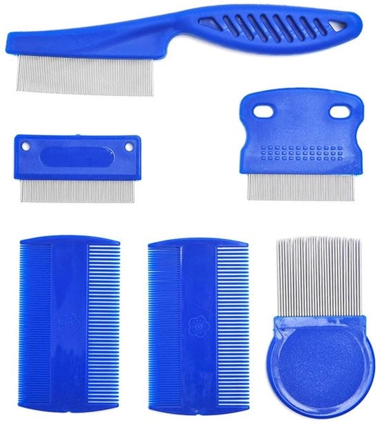 Ferritaspazzola Bifacciale - Ferritaspazzola in Acciaio Inox - Denti Fini - Sicura per Animali Domestici - Strumento di Cura - Spazzola per Animali Domestici - Efficiente Spazzola per Zecche - Spazzola per Animali Domestici Bifacciale