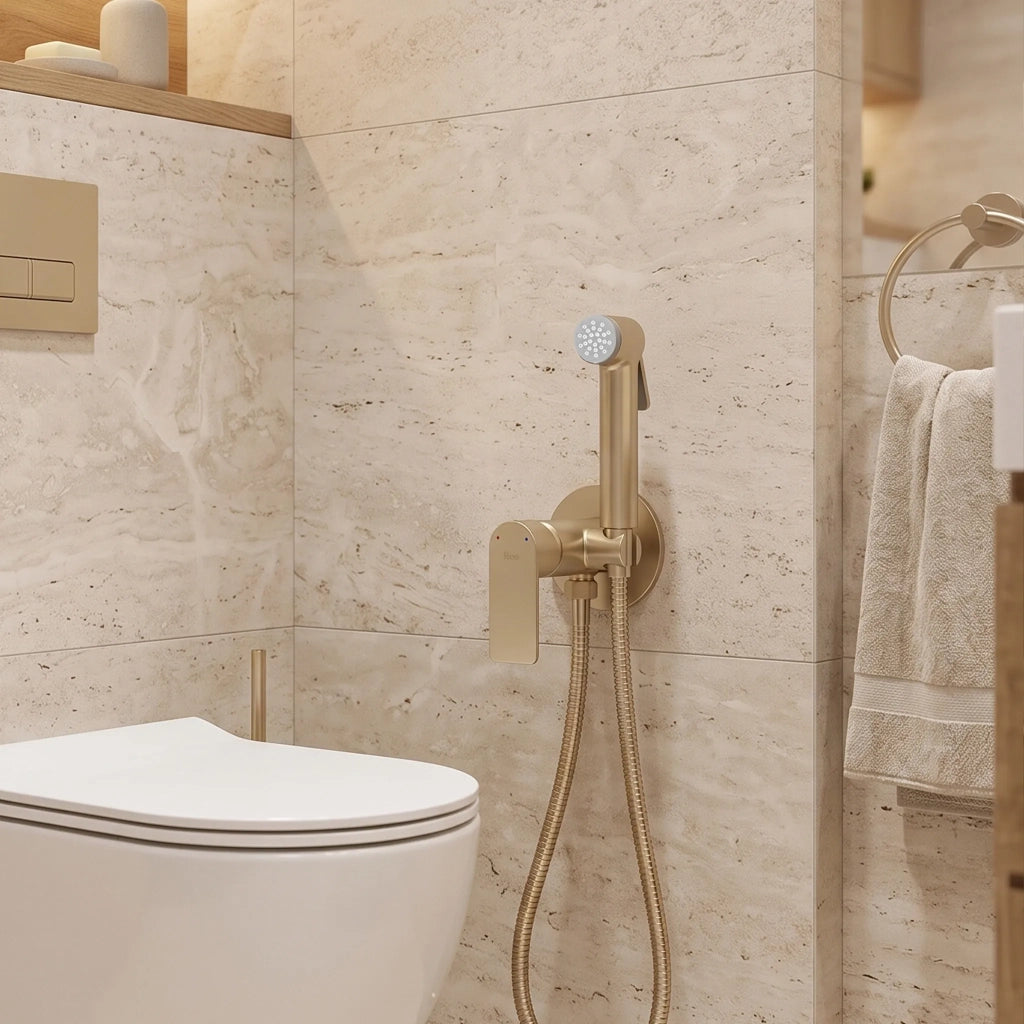 Miscelatore Bidet Rea Storm Oro Spazzolato