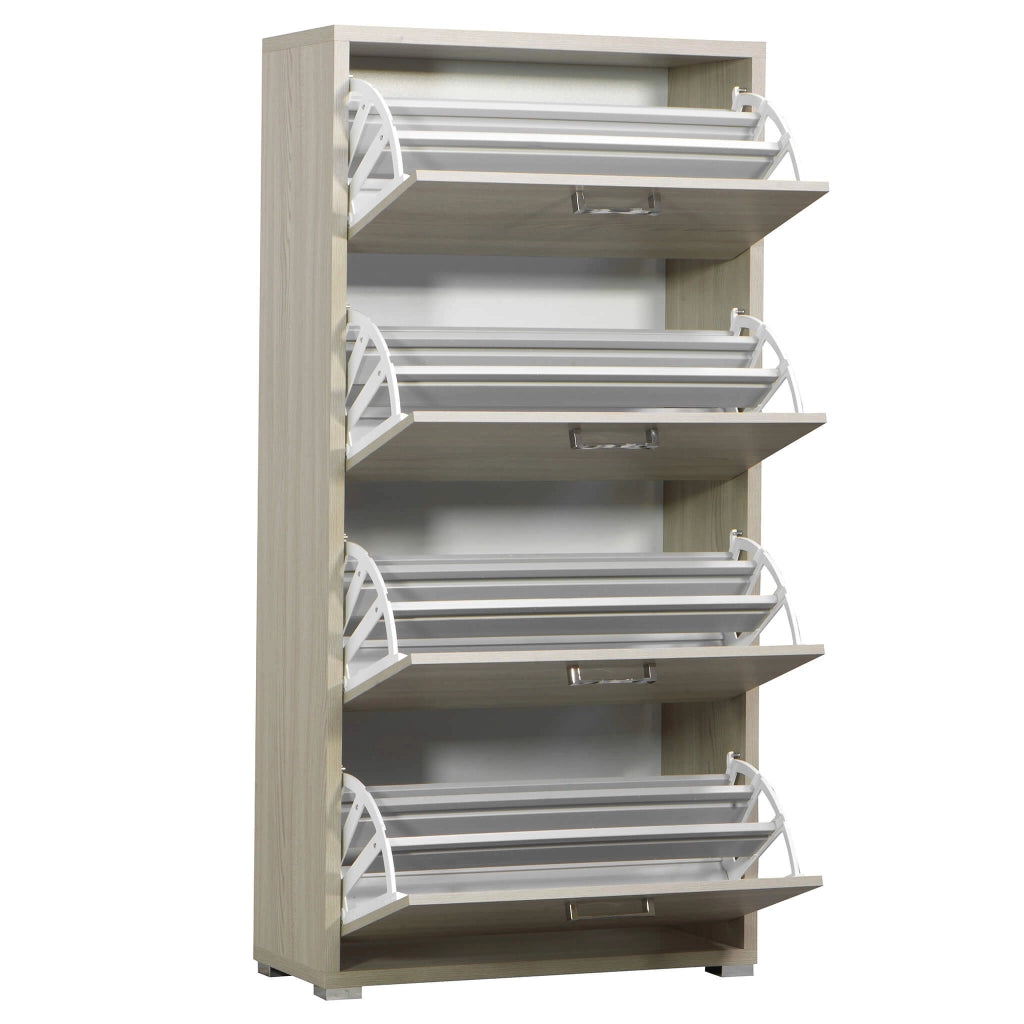 Scarpiera 4 ante a ribalta in Legno Composito cm 75 3x33x151 8 - WILLIS
