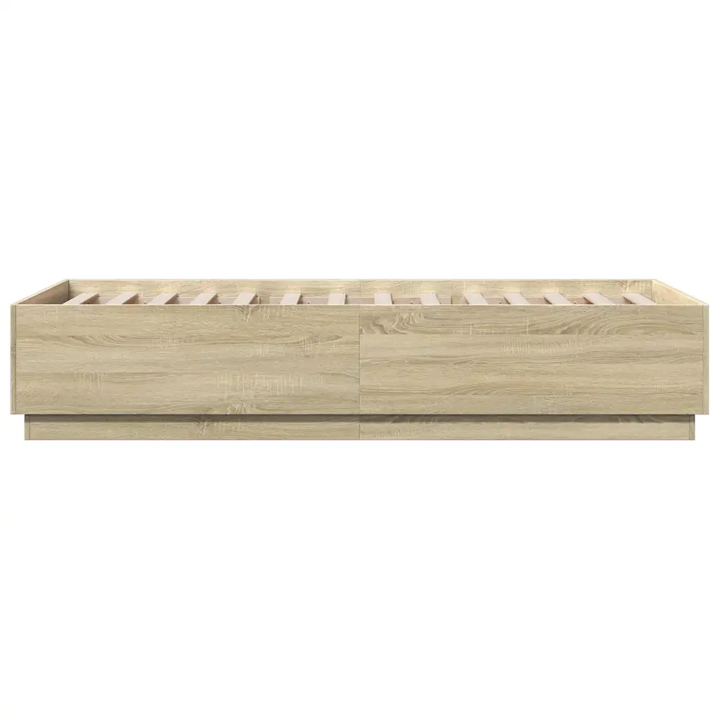 Giroletto-Struttura Letto Rovere Sonoma 100x200 cm in Legno Multistrato 248845