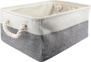 Contenitori ripiegabili con maniglie - ideali per abbigliamento, giocattoli, cosmetici, libri e altro - 41 x 31 x 20 cm