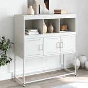 Credenza Bianca 100,5x39x107 cm in Acciaio 846595