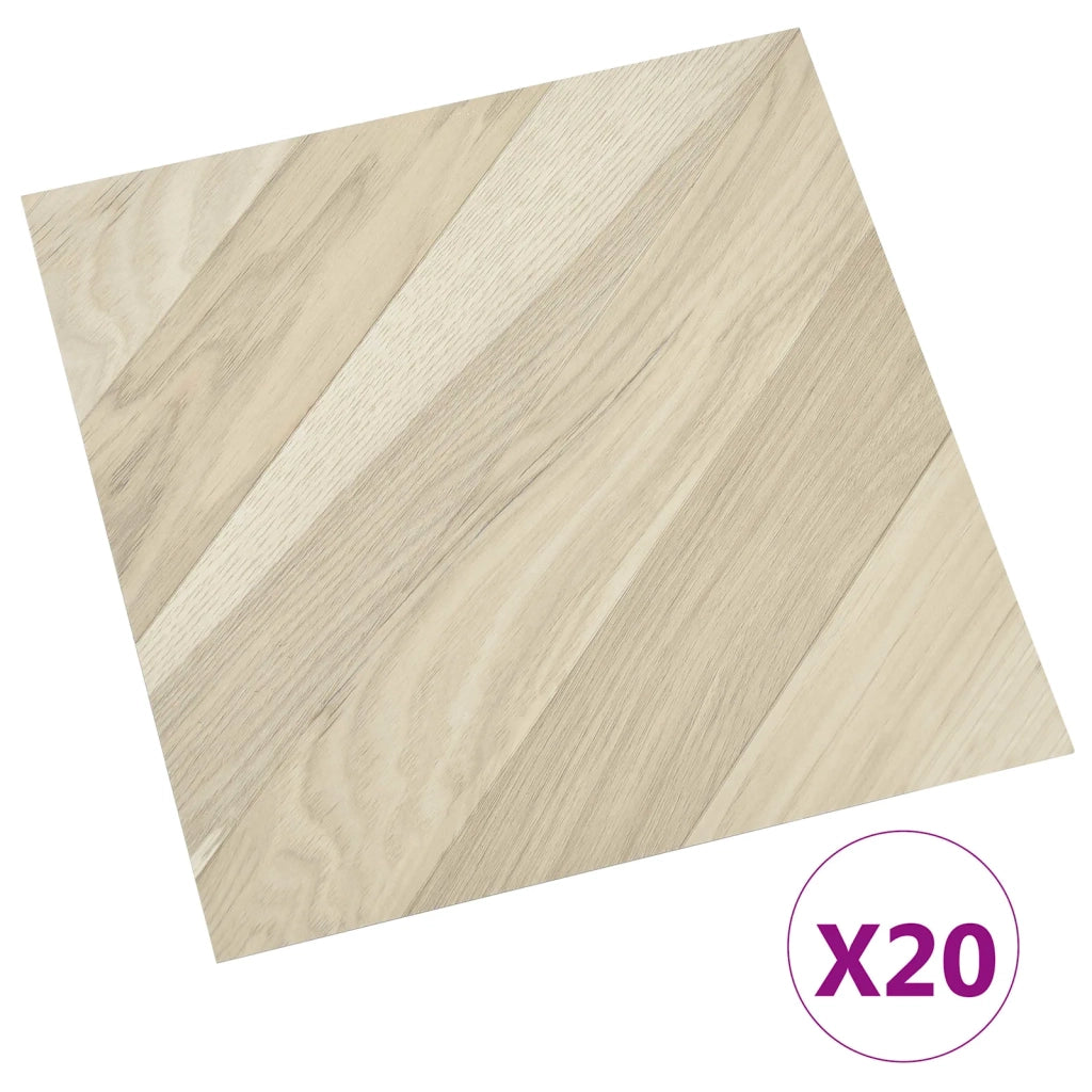 Plance per Pavimentazione Autoadesiva 30,5 x 30,5 cm 20 pcs PVC