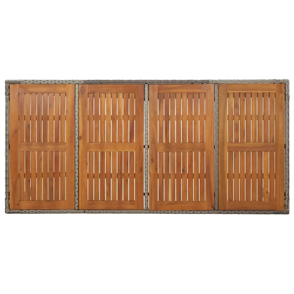 Set da pranzo da giardino in rattan grigio da 7 pezzi e cuscini 02_0014895