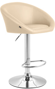 Sgabello Miami Similpelle crema
