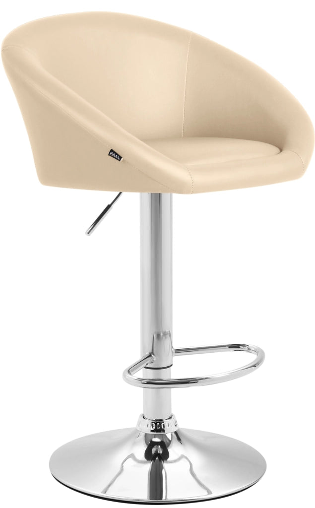 Sgabello Miami Similpelle crema