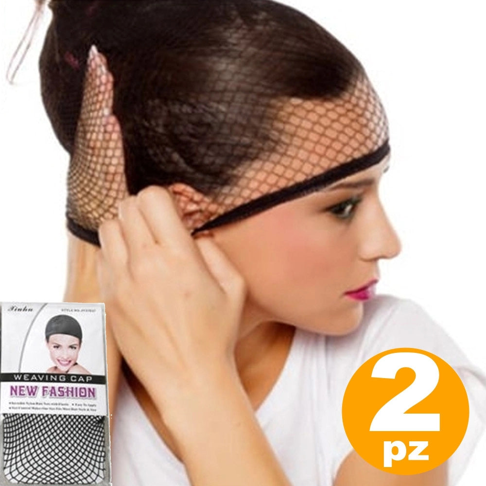 Trade Shop - Rete Retina Elastica Per Capelli Sotto Parrucca Cuffia Traspirante Acconciature -