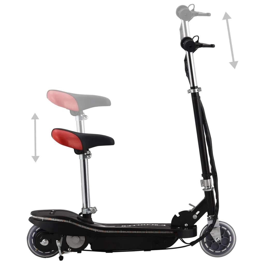 Monopattino elettrico con sedile e LED 120 watt nero 02_0004592