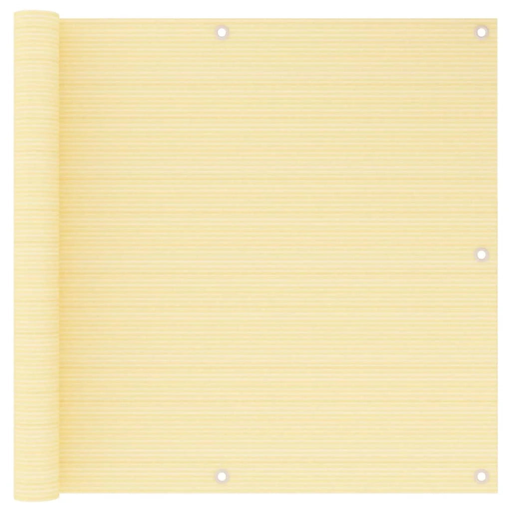 Schermo per balcone schermo per la privacy 90 x 500 cm HDPE beige 02_0010035
