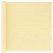 Schermo per balcone schermo per la privacy 90 x 500 cm HDPE beige 02_0010035