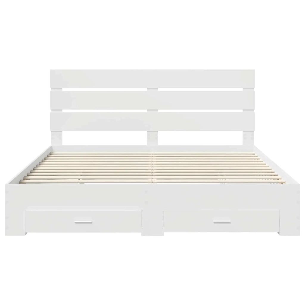 Struttura del letto Bianco 180 x 200 cm Legno multistrato 3411943