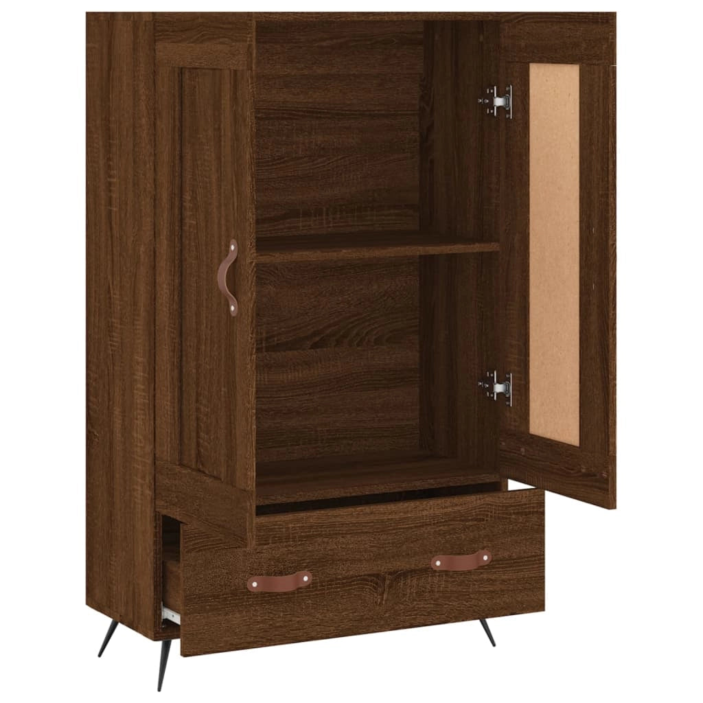 Buffet credenza cassettiera mobiletto mobile contenitore organizer cucina soggiorno salotto alto 69,5 x 31 x 115 cm legno ingegnerizzato marrone 02_0033758