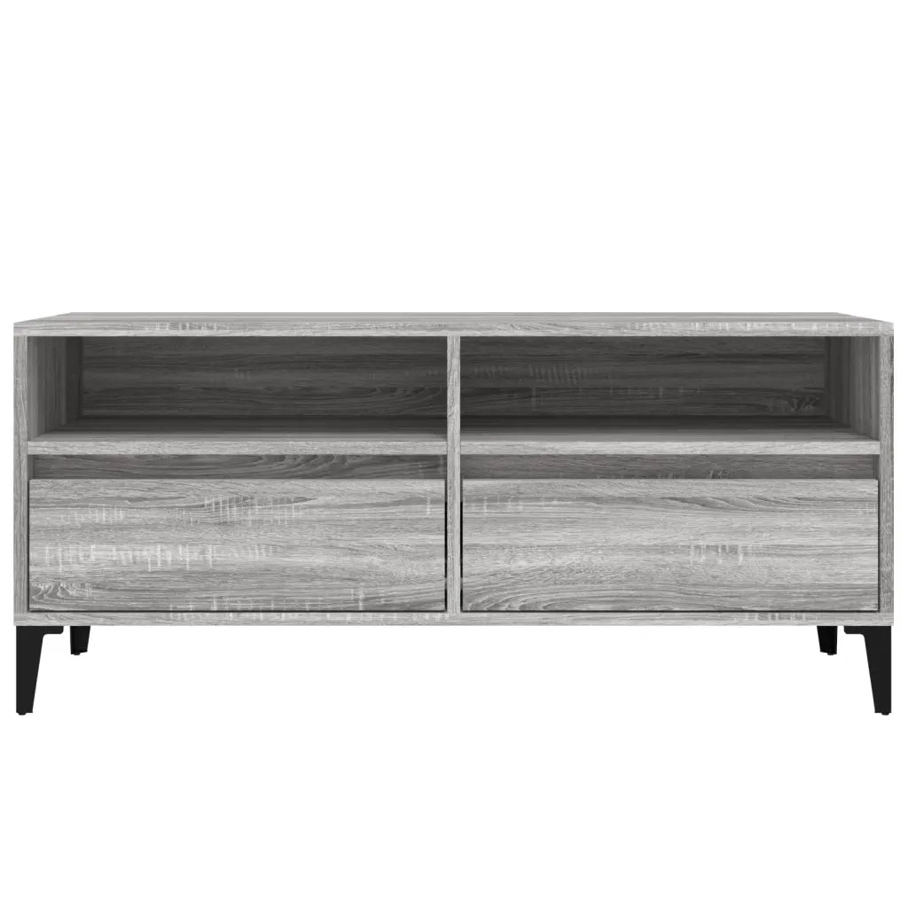 Mobile Porta TV-Mobile per TV-Credenza TV Grigio Sonoma 100x34,5x44,5cm Legno Multistrato 106043
