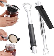 Set di Apribottiglie Manuali in Acciaio Inossidabile - 2 pezzi - Adattabile e Professionale - Ideale per Mani Deboli e Artrite