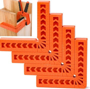 Set di 4 Viti di Accoppiamento a 90 gradi in Plastica per Lavorazione del Legno con Aiuto di Posizionamento