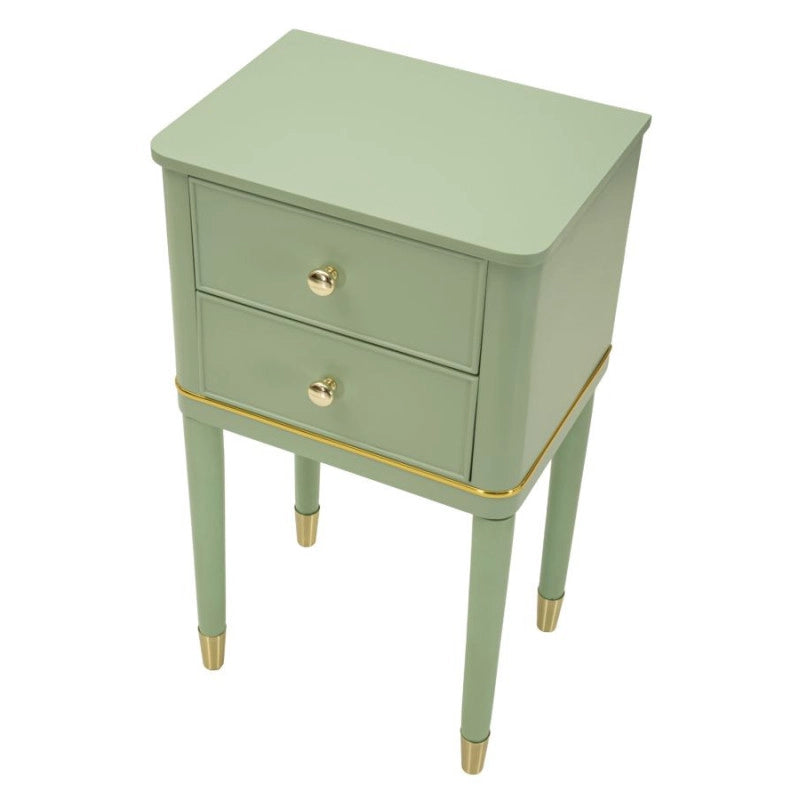 Comodino Camille Verde cm 40x30x71