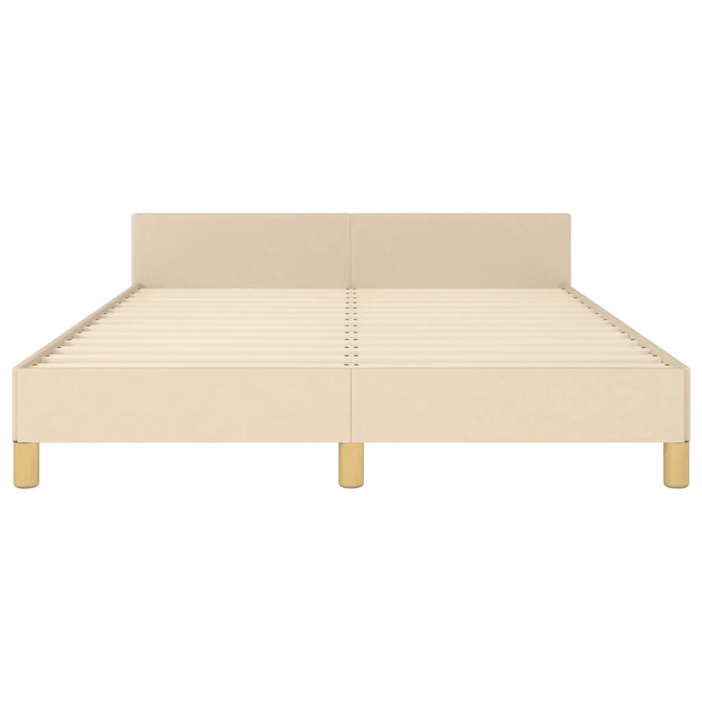Giroletto senza Materasso Crema 140x200 cm in Tessuto