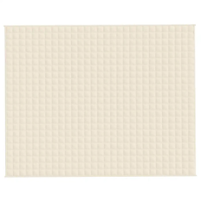 Coperta Ponderata Crema Chiaro 235x290 cm 15 kg Tessuto cod mxl 68438